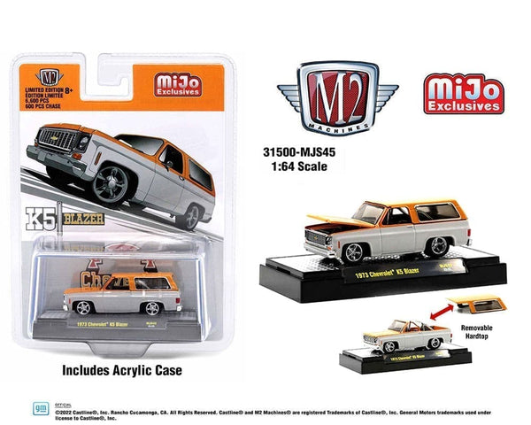 1973 Chevrolet K5 Blazer with Removable Hardtop (Custom White and Orange Two-Tone) M2 Machines