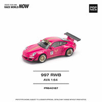 Porsche RWB 997 Pink AVA Pop Race 1/64 scale