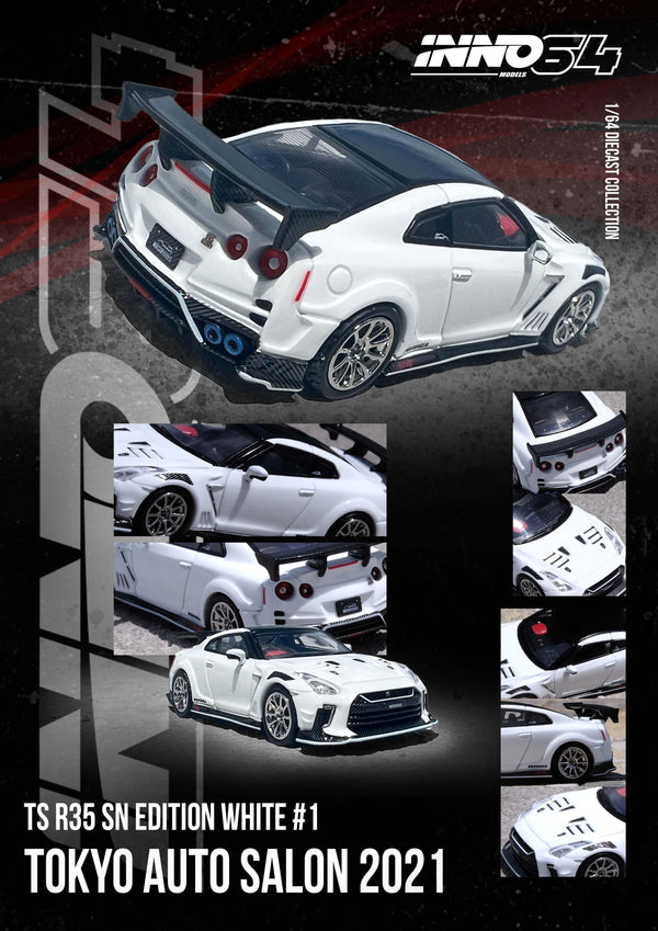 Nissan Skyline GT-R R35 Top Secret Tokyo Auto Salon 2021 Inno64 1/64 scale