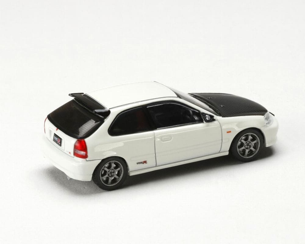 Honda Civic Type R EK9 JDM Style Championship White with Carbon Hood Hobby Japan 1:64 (Copy)
