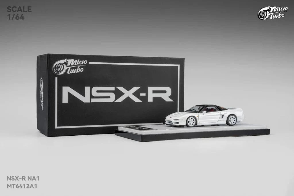 NSX-R Metallic White Micro Turbo 1/64 scale