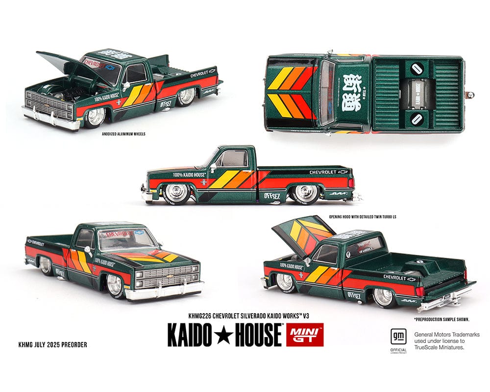 Chevrolet Silverado KAIDO WORKS V3 Dark Green Kaido House mini GT