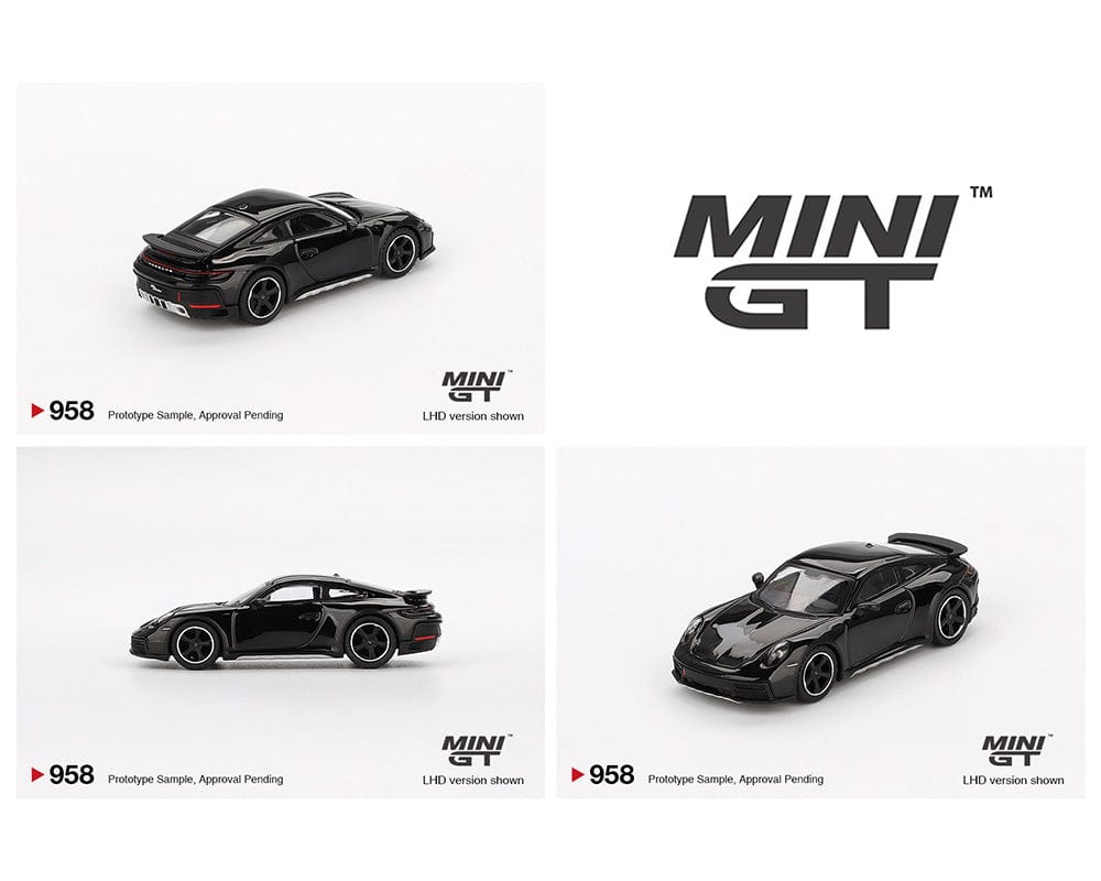 Porsche 911 Dakar Black Mini GT 1/64 scale