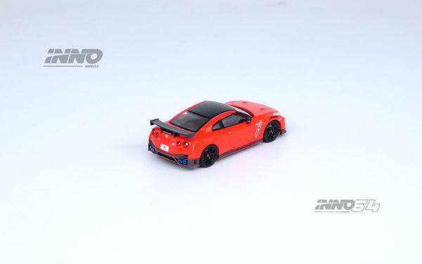 Nissan Skyline GT-R R35 Nismo Red Inno64 1/64 scale