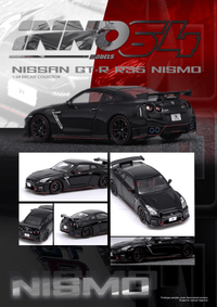 Nissan GT-R R-35 Nismo Black Inno64 1/64 scale