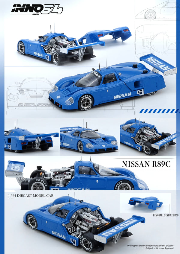 Nissan R89C Blue Inno64 /164 scale
