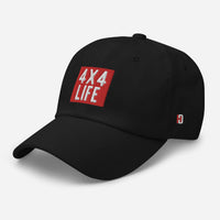 4x4 Life Dad hat Black