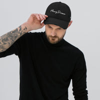 Basic Distressed Dad Hat Black