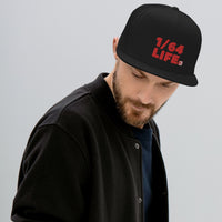 Trucker Cap 1/64 Life Red on Black diecast