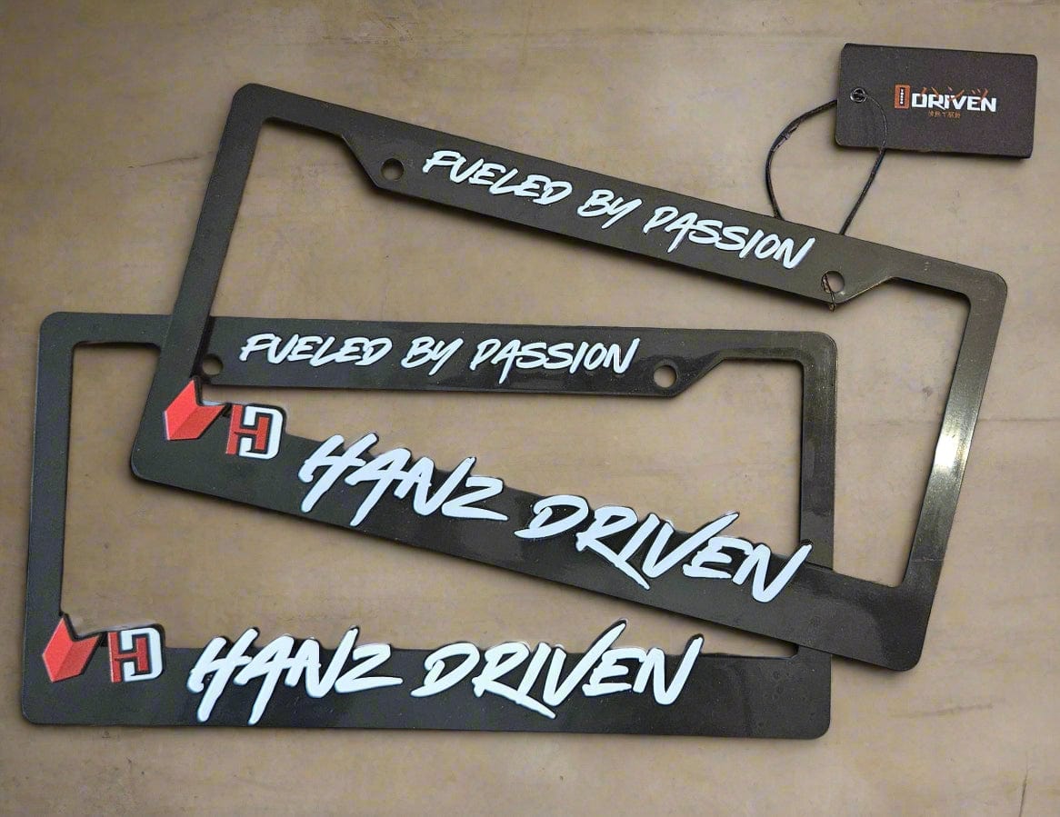 Hanz Driven car plate frame set of two
