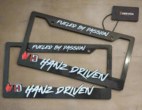 Hanz Driven car plate frame set of two