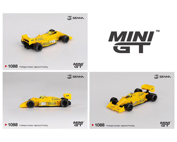(Pre-order) Ayrton Senna 4x Car Set Formule 1 Limited Edition Mini GT