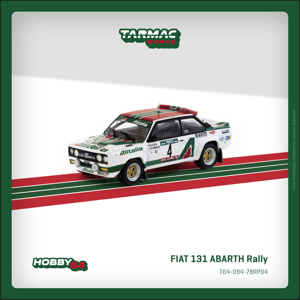 Fiat 131 Abarth Rally Rallye de Portugal Vinho do Porto 1978 Winner Markku Alén / Ilkka Kivimäki Tarmac Works Hobby64