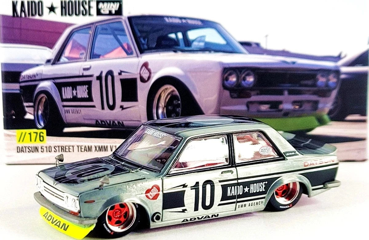 Chase Datsun 510 Street XMM Kaido House Mini GT 1:64 scale