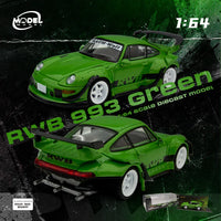 Porsche 911 993 RWB Green  ModelModel 1:64 MM64-RWB993-008