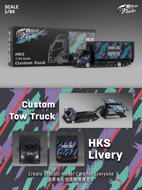 Custom Box Truck HKS Micro Turbo 1/64 scale