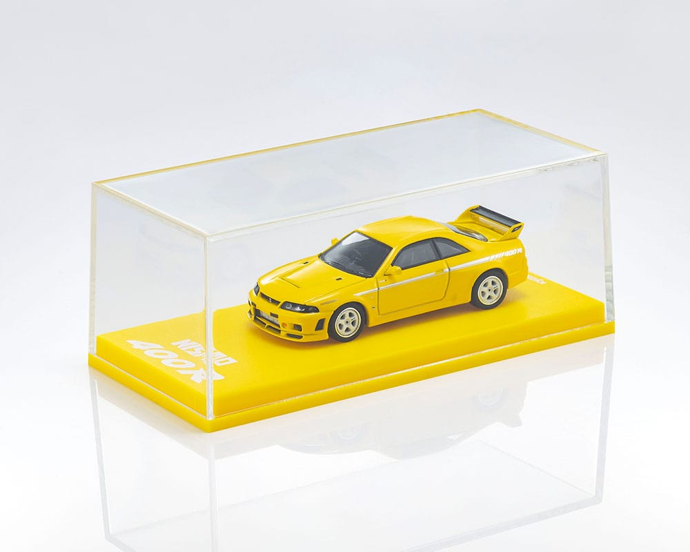 (pre-order) Nissan Nismo 400 R with MOTN LED Base Compatible Yellow Kyosho 1:64