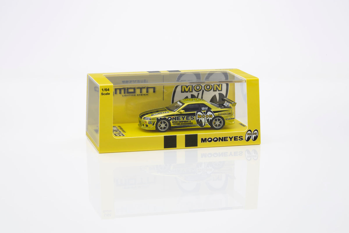 (PRE-ORDER) Nissan Skyline GT-R R34 Mooneyes 1 LED Compatible Kyosho 1/64 07134LM1