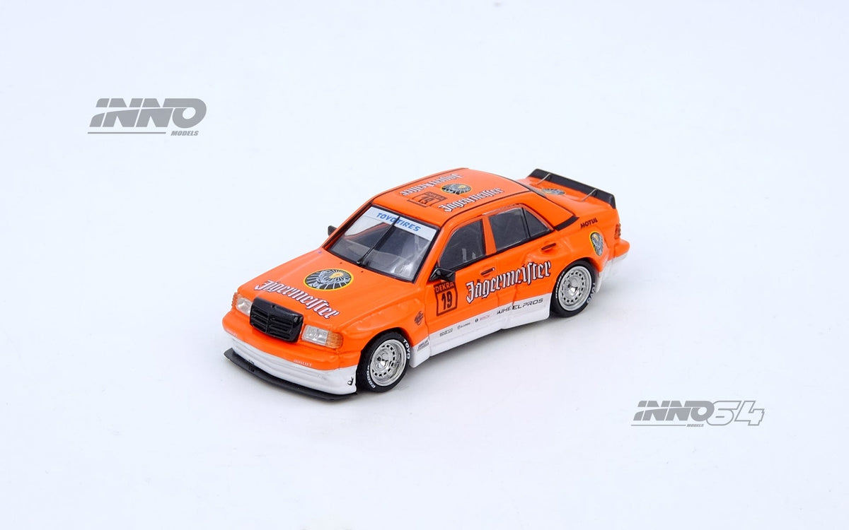 Pandem Rocket Bunny BMW 190E Jagermeister Inno64 1/64 scale