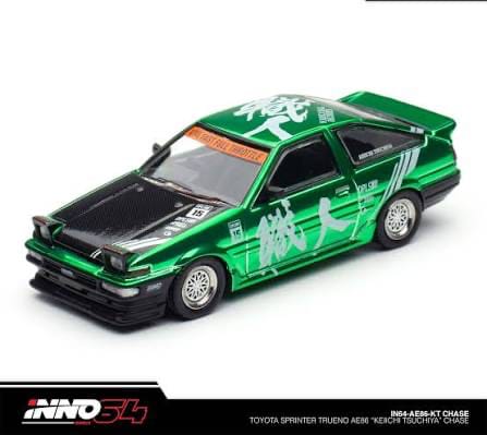 Toyota Sprinter Trueno AE86 keiichi Tsuchiya | Inno64 1:64 IN64-AE86-KT Chase