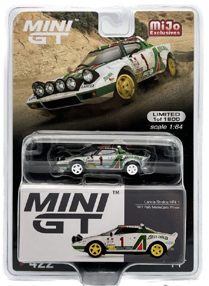Lancia Stratos HF 1975 Rally Sanremo Winner #11 White | Mini GT 1:64 MGT00628-MJ Chase