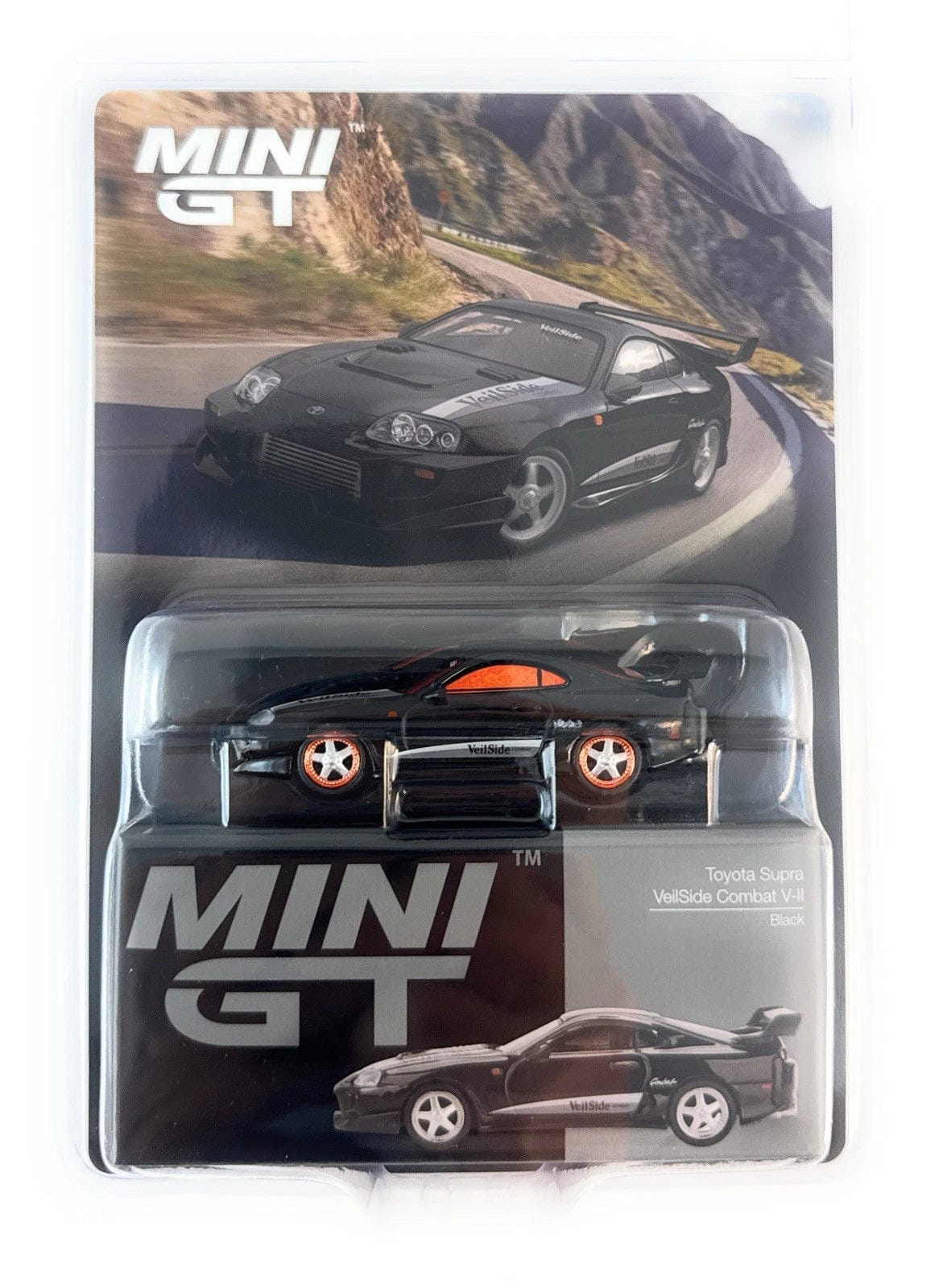 Toyota Supra VeilSide Combat V-II Black | Mini GT 1:64 MGT01107-BL Chase