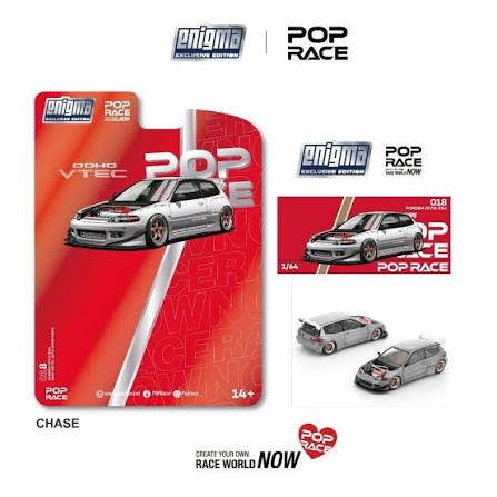 Pandem Honda Civic EG6 Raw Metal Enigma | Pop Race 1:64 PRE018-Chase