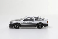 Toyota Corolla AE86 Wide-Body Black and White Fujiwara Tofu Shop Initial D (RHD) DCT