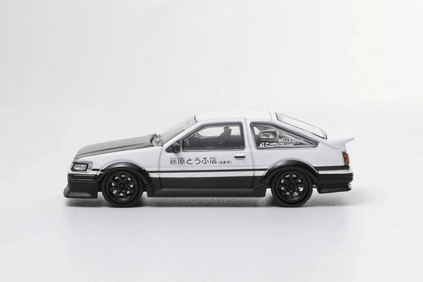Toyota Corolla AE86 Wide-Body Black and White Fujiwara Tofu Shop Initial D (RHD) DCT