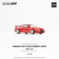 Nissan Skyline GTR R33 Nismo 400R Red Pop Race 1/64