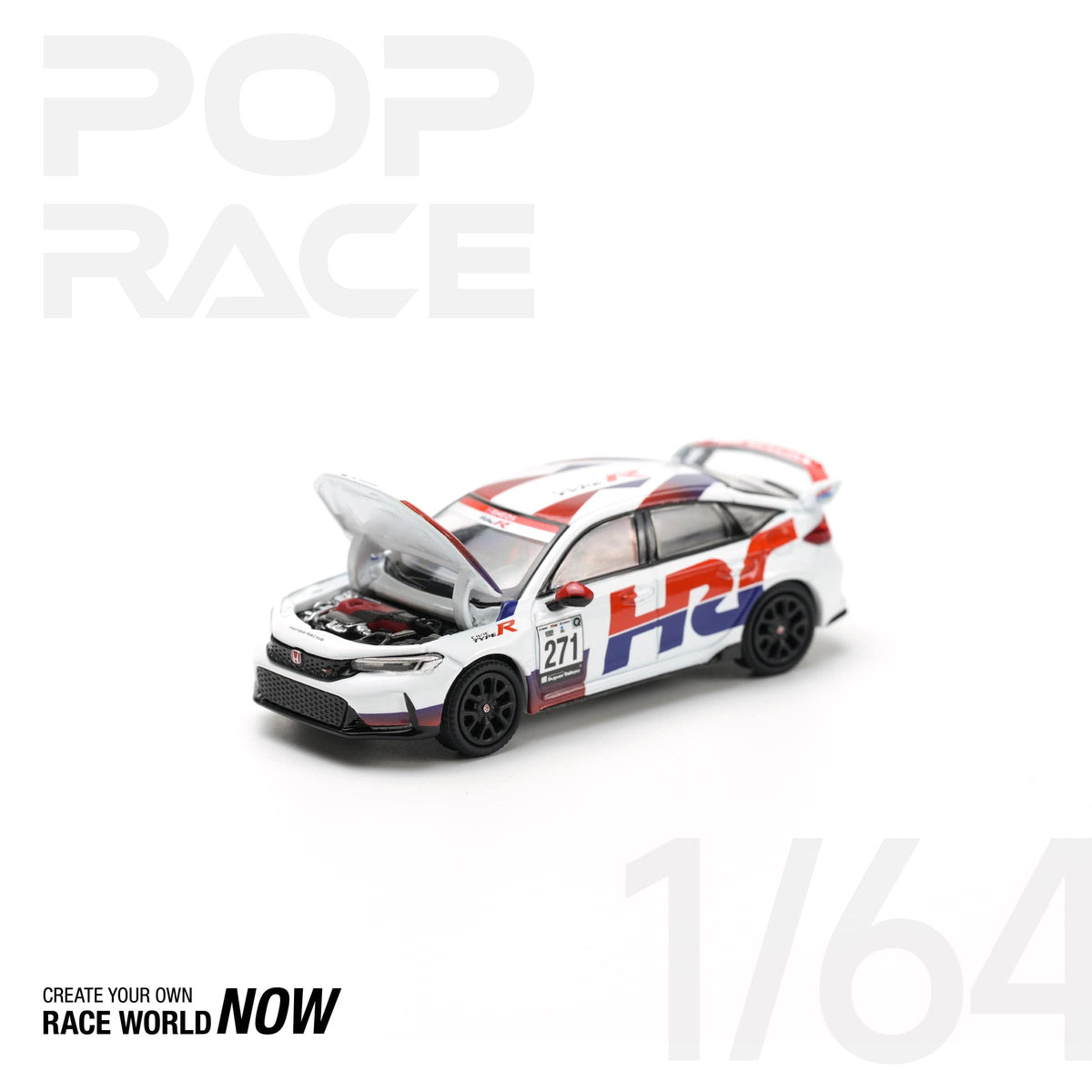 Honda Civic Type-R FL5 TCR - HRC Pop Race 1/64 scale 