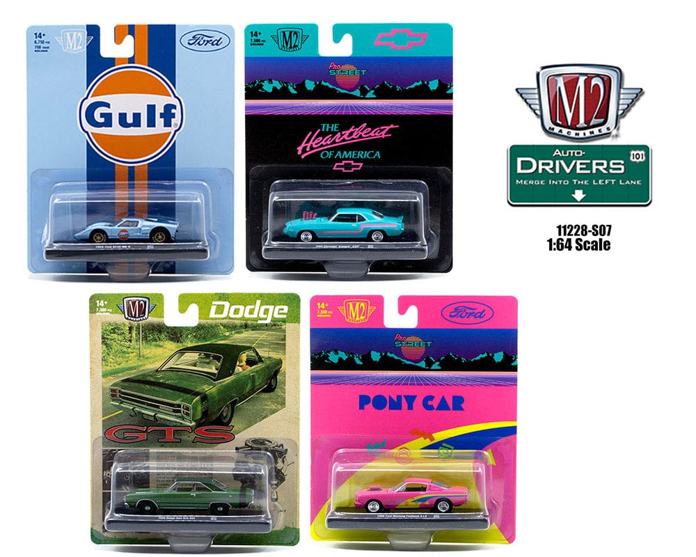 Auto Drivers Release S07 Assortment 4 Models M2 Machines 1:64