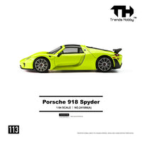 Porsche 918 Spyder Acid Yellow Trends Hobby 1:64