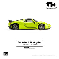 Porsche 918 Spyder Acid Yellow Trends Hobby 1:64