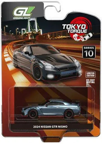 2024 Nissan GTR R35 NISMO Stealth Gray KCE Tokyo Torque Series 10 Greenlight 1:64