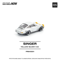 Porsche Singer 911 SCCS Homage Yellow Silver 1/64 scale Pop Race