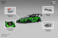 Custom Honda S2000 Metallic Green Micro Turbo 1/64 scale