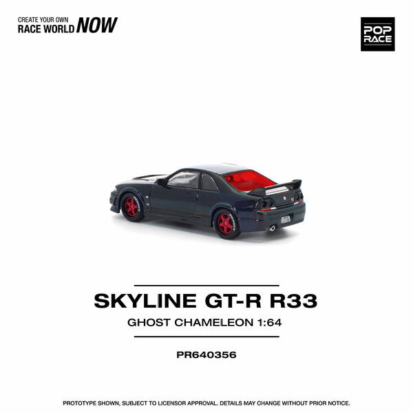 Nissan Skyline GTR R-33 Ghost Chameleon Pop Race 1/64