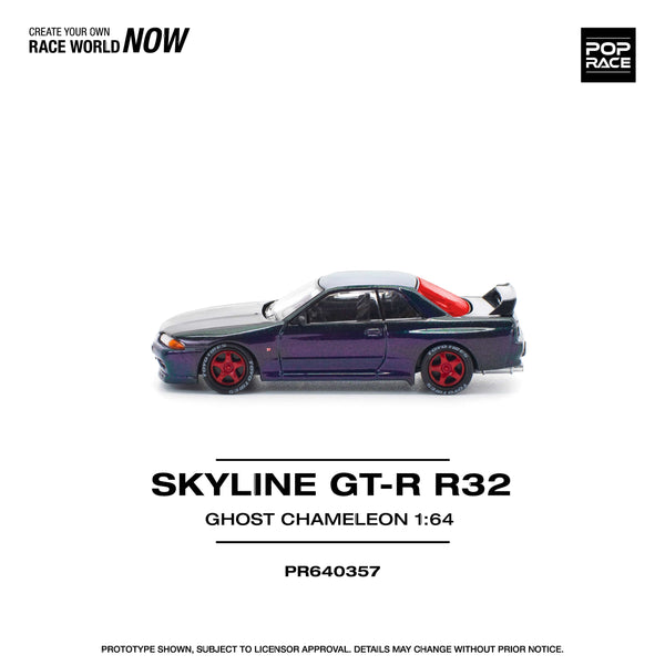 Nissan Skyline GTR R-32 Ghost Chameleon Pop Race 1/64