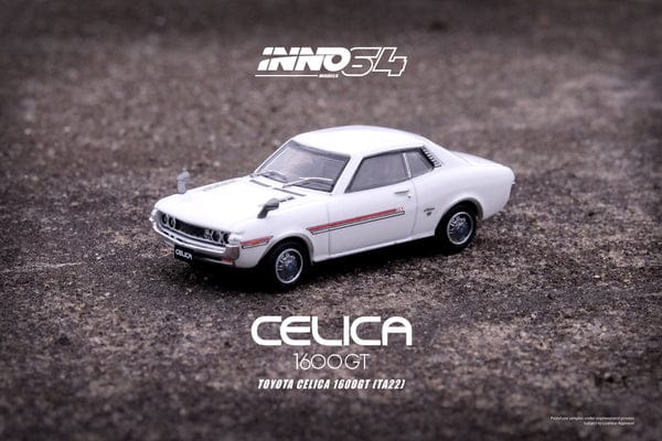 Toyota Celica 1600GT TA22 White Inno64 1/64 scale