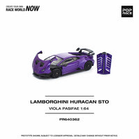 Lamborghini Huracan STO Viola Pasifae Pop Race 1/64 scale