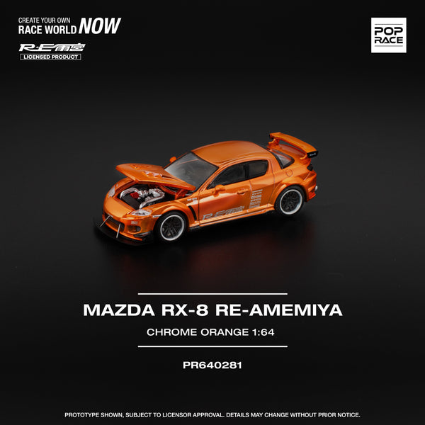 Mazda RX-8 Re-Amemiya Chrome Orange Pop Race 1/64