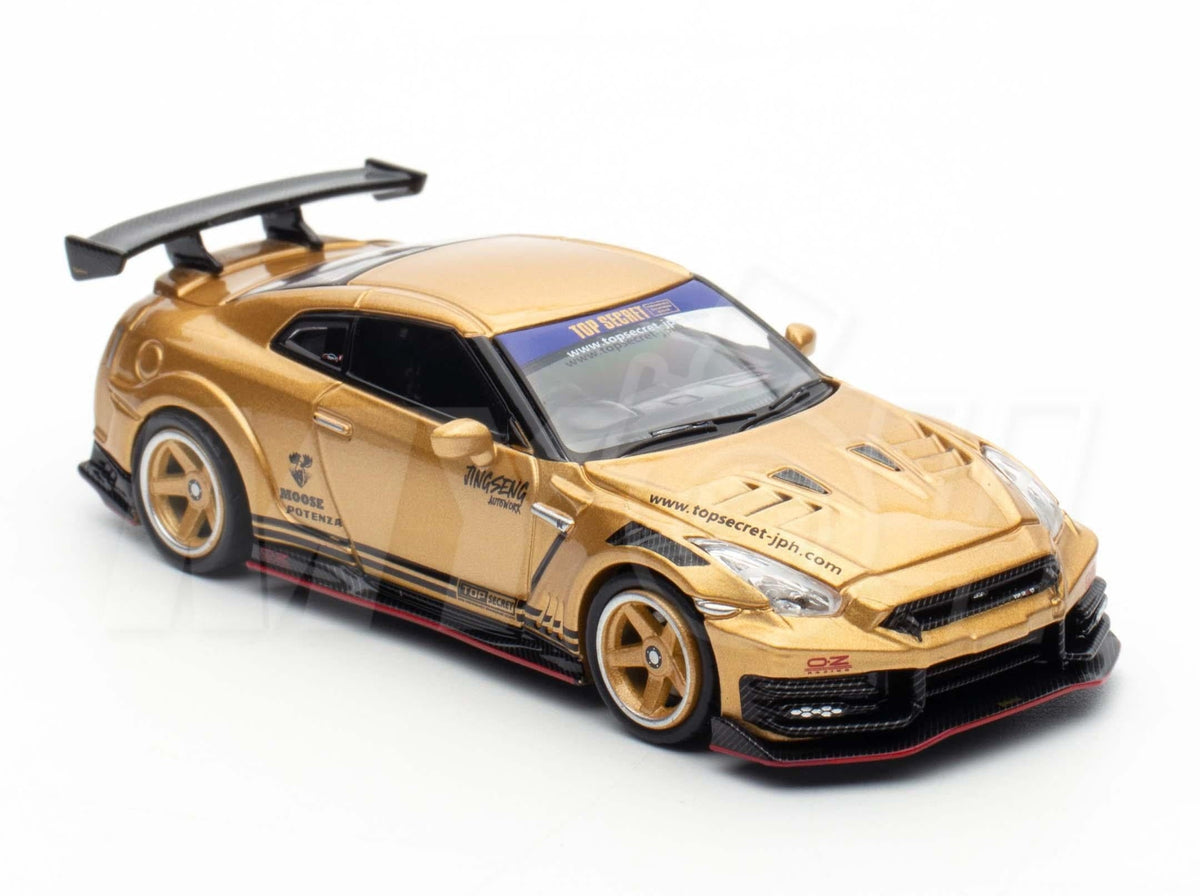 Nissan Skyline GT-R R35 Top Secret Gold Thailand Diecast Expo 2025 Event Edition Inno64 1/64 scale
