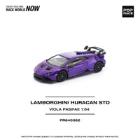 Lamborghini Huracan STO Viola Pasifae Pop Race 1/64 scale