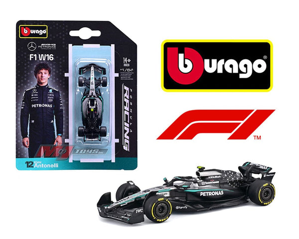 F1 2025 Mercedes AMG F1 W16 #12 Kimi Antonelli Bburago Racing Formula