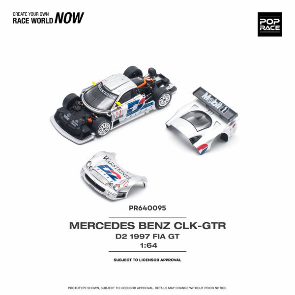 Mercedes-Benz CLK AMG GTR 1997 FIA GT D2 Privat Pop Race 1/64 scale