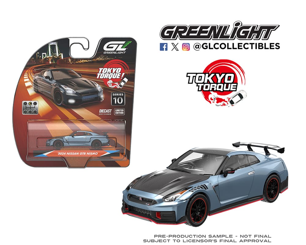 2024 Nissan GTR R35 NISMO Stealth Gray KCE Tokyo Torque Series 10 Greenlight 1:64