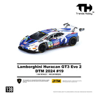 (PRE-ORDER) Lamborghini Huracan GT3 EVO2 DTM 2024 No. 19 Trends Hobby 1/64 241083(H)