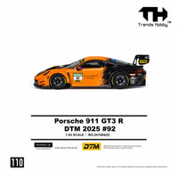 (PRE-ORDER) Porsche 911 GT3 R DTM 2025 No. 92 Trends Hobby 1/64 241084(D)