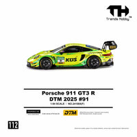 (PRE-ORDER) Porsche 911 GT3 R DTM 2025 No. 91 Trends Hobby 1/64 241084(F)